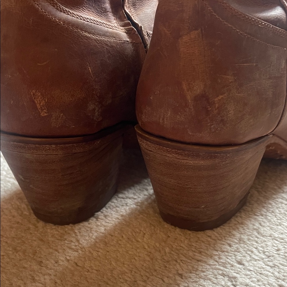 Tecovas Brown Leather Ankle Boots - Picture 7 of 7